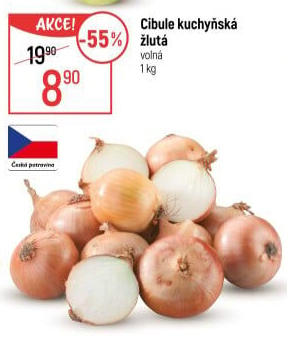 Cibule kuchyňská žlutá