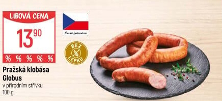 Pražská klobása Globus