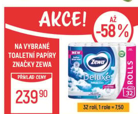Toaletní papír 3vrstvý Deluxe Zewa