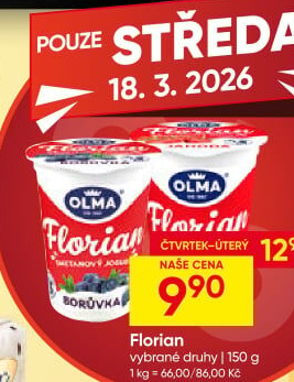 Jogurt smetanový Florian Olma