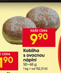 Kobliha s ovocnou náplní