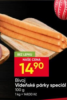 Párky vídeňské speciál Bivoj