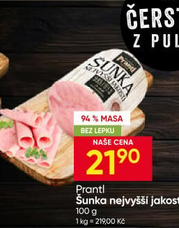 Šunka nejvyšší jakosti Prantl