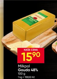 Sýr Gouda 48% Zlatý sýr Milkpol