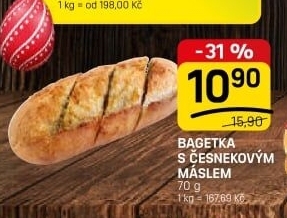Bageta česneková