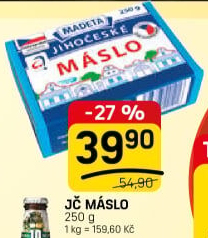 Máslo Jihočeské Madeta