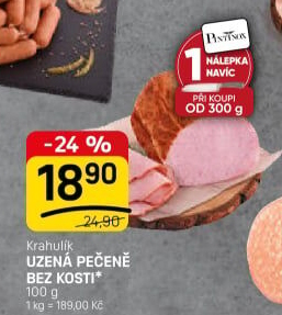 Pečeně uzená bez kosti Krahulík