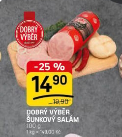 Salám šunkový Dobrý výběr