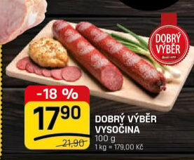 Salám vysočina Dobrý Výběr