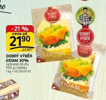 Sýr Eidam 30% Dobrý Výběr