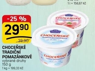 Tradiční pomazánkové Choceňské