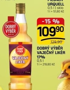 Vaječný likér Dobrý Výběr