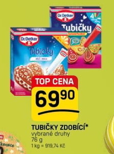 Zdobicí tubičky Dr. Oetker