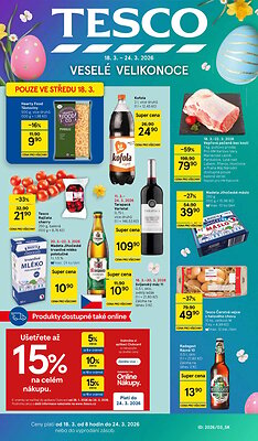 akční leták Tesco 18.3.2026-24.3.2026