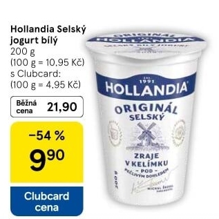 Bílý jogurt selský Hollandia