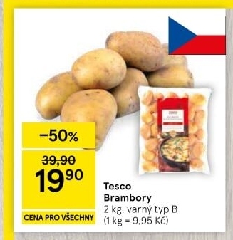 Brambory Tesco
