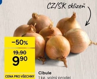 Cibule kuchyňská žlutá