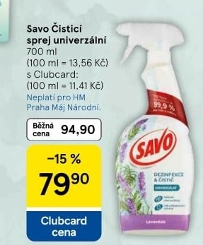 Čistič univerzální ve spreji Savo