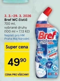 Čistič WC gelový Bref