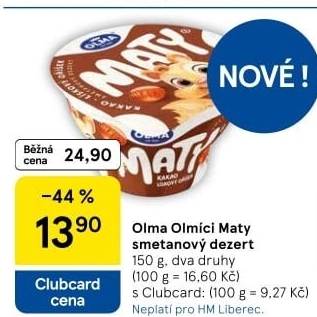 Dezert Olmíci Maty Olma