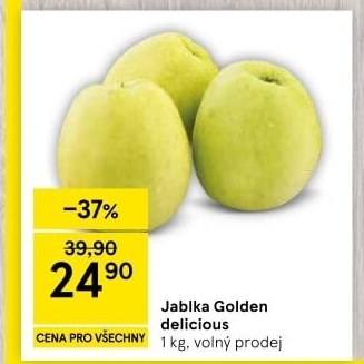 Jablka Golden Delicious