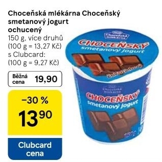 Jogurt smetanový ochucený Choceňský
