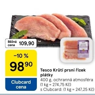 Krůtí prsní řízky Tesco