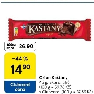 Ledové kaštany Orion