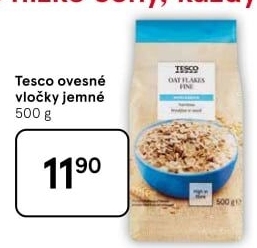 Ovesné vločky Tesco