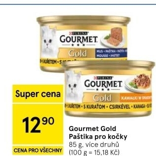 Paštika pro kočky Gold Gourmet Purina