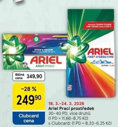 Prací prostředky Ariel