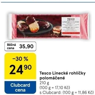 Rohlíčky linecké Tesco