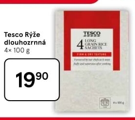 Rýže dlouhozrnná Tesco