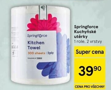 Utěrky kuchyňské 2vrstvé Jumbo Springforce