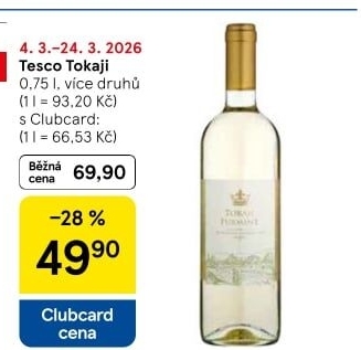 Vína Tokaji Tesco