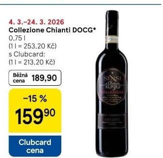 Víno Chianti 1890 Collezione Sensi