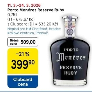 Víno portské Ruby Reserve Menéres