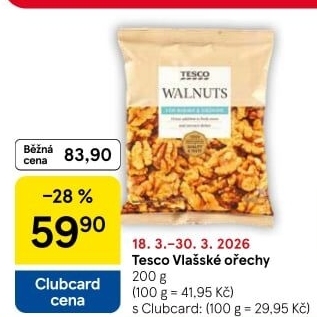 Vlašské ořechy Tesco