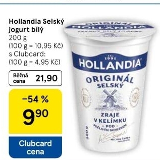 Bílý jogurt selský Hollandia