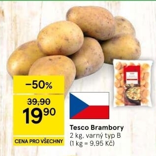 Brambory Tesco