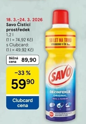 Dezinfekční čističe Savo