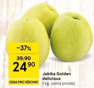 Jablka Golden Delicious