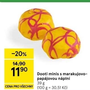 Koblih s ovocnou náplní Dooti