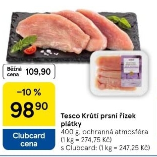 Krůtí prsní řízky Tesco