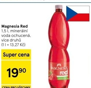 Minerální voda Magnesia Red
