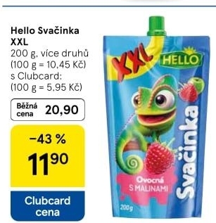 Ovocná kapsička Hello