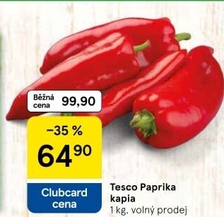 Paprika červená kapie Tesco