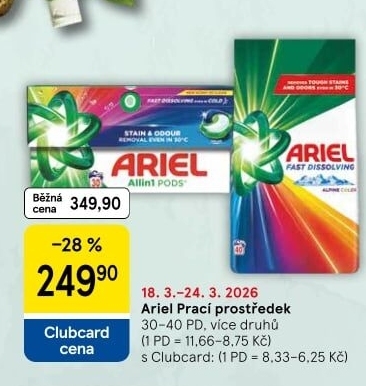 Prací prostředky Ariel