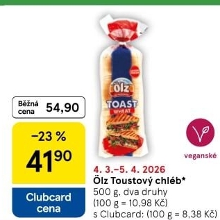 Toustový chléb Ölz