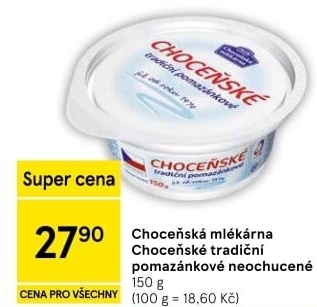 Tradiční pomazánkové Choceňské
